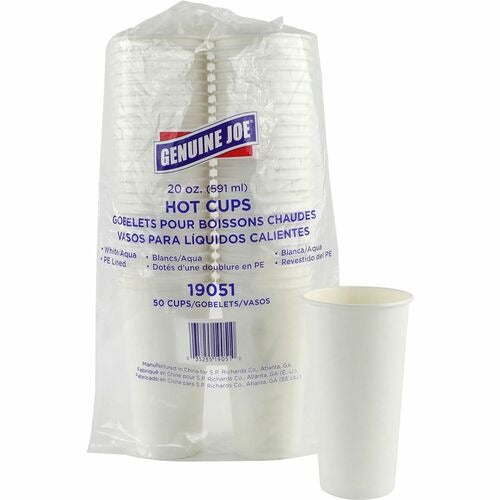 GENUINE JOE Genuine Joe GJO19051 Disposable Coffee Cup 20 Oz 50 Pack