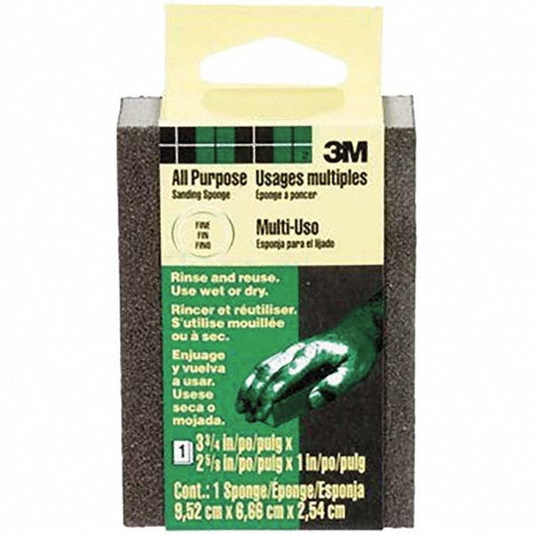 3M 3M 7100237087 Sanding Sponge Fine Grade 2.625x3.75x1 in