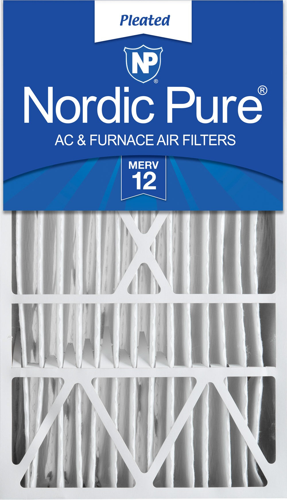 NORDIC PURE Nordic Pure 16x28x6ASGM12-1 Pleated Air Filter Merv 12