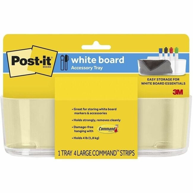 3M 3M MMMDEFTRAY Sticky Note Dry Erase Accessory Tray 1 Each (DEFTRAY)