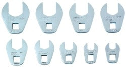PROTO Proto J49004CF 9-pc Crowfoot Wrench Set 3/8 in Drive