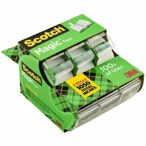 3M 3M MMM3105 Magic Tape 0.75x300 in Matte Invisible 3-pack