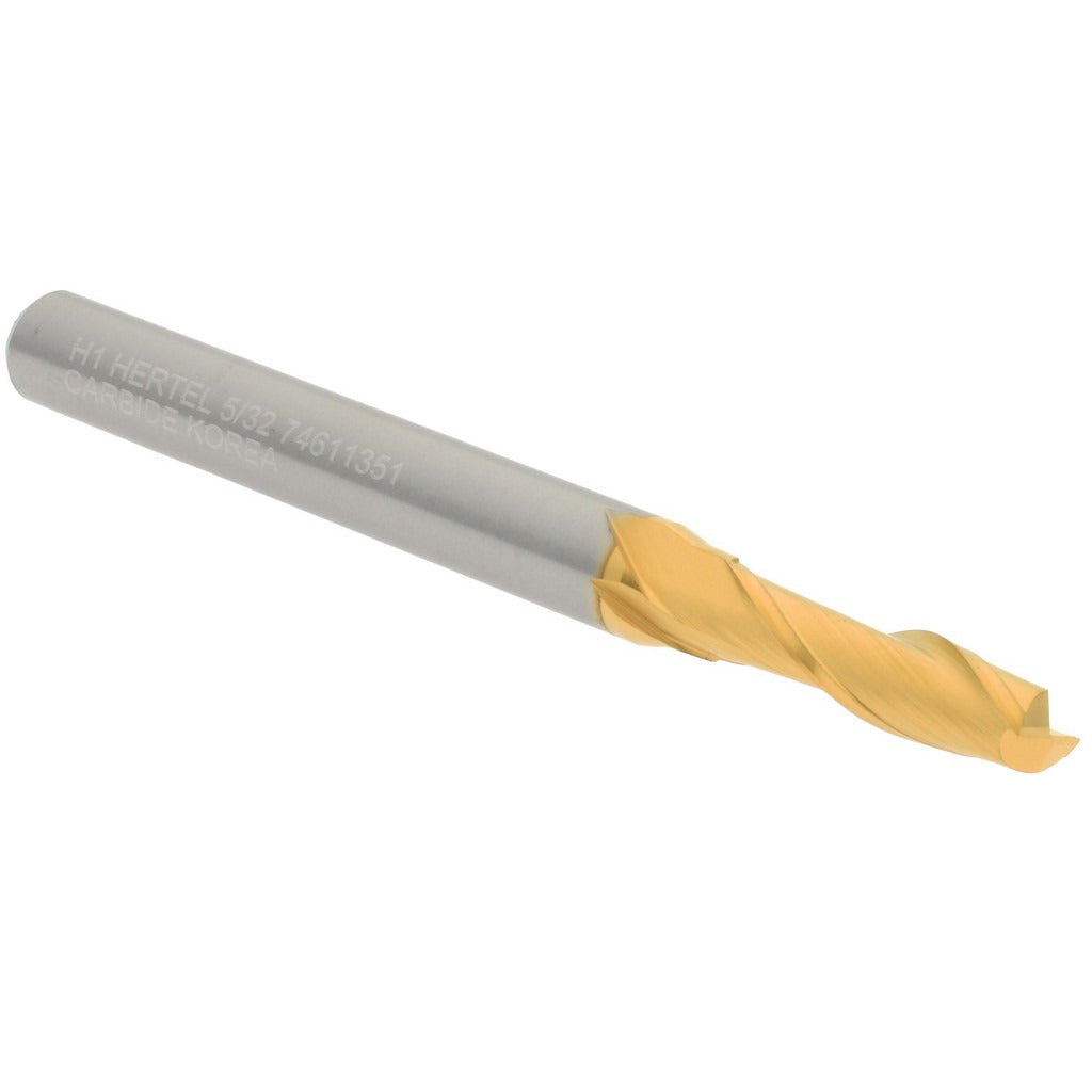 HERTEL Hertel 750660 Square End Mill 5/32 in 2 Flute Solid Carbide