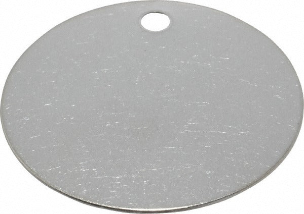 C H HANSON C.h. Hanson 43591 Round Stainless Steel Blank Metal Tag