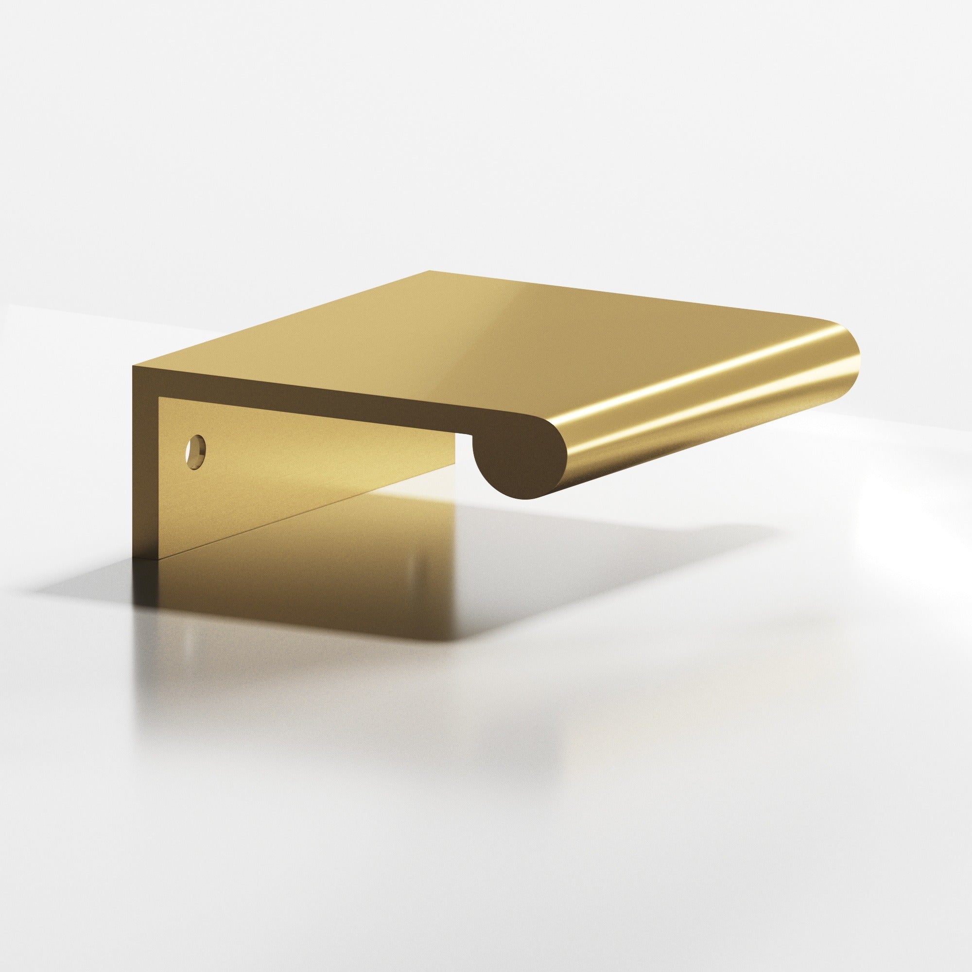 COLONIAL BRONZE Colonial Bronze 70064 Round Lip Edge Pull Satin Brass