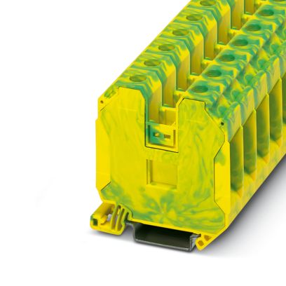 Phoenix 3044241 UT 35-PE Power Terminal Block Rail Mounted Green-Yellow