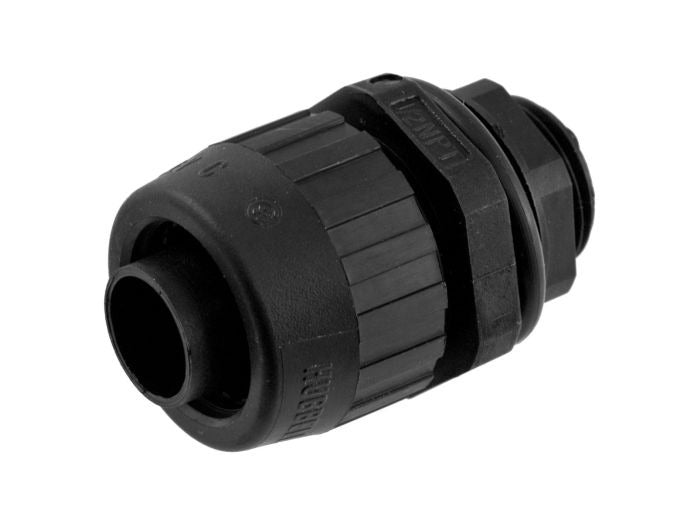 HUBBELL Hubbell F2025 Str Snap-In Fitting Flex Tubing (1/4) Straight