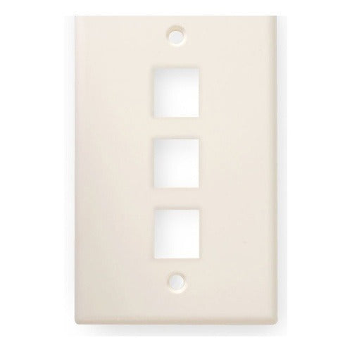 WIREPATH Wirepath PLATE-3-LA 3-port Keystone Wall Plate