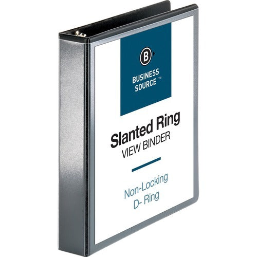 BUSINESS SOURCE Business Source BSN28447 D-ring View Binder 1.5 Inch Black