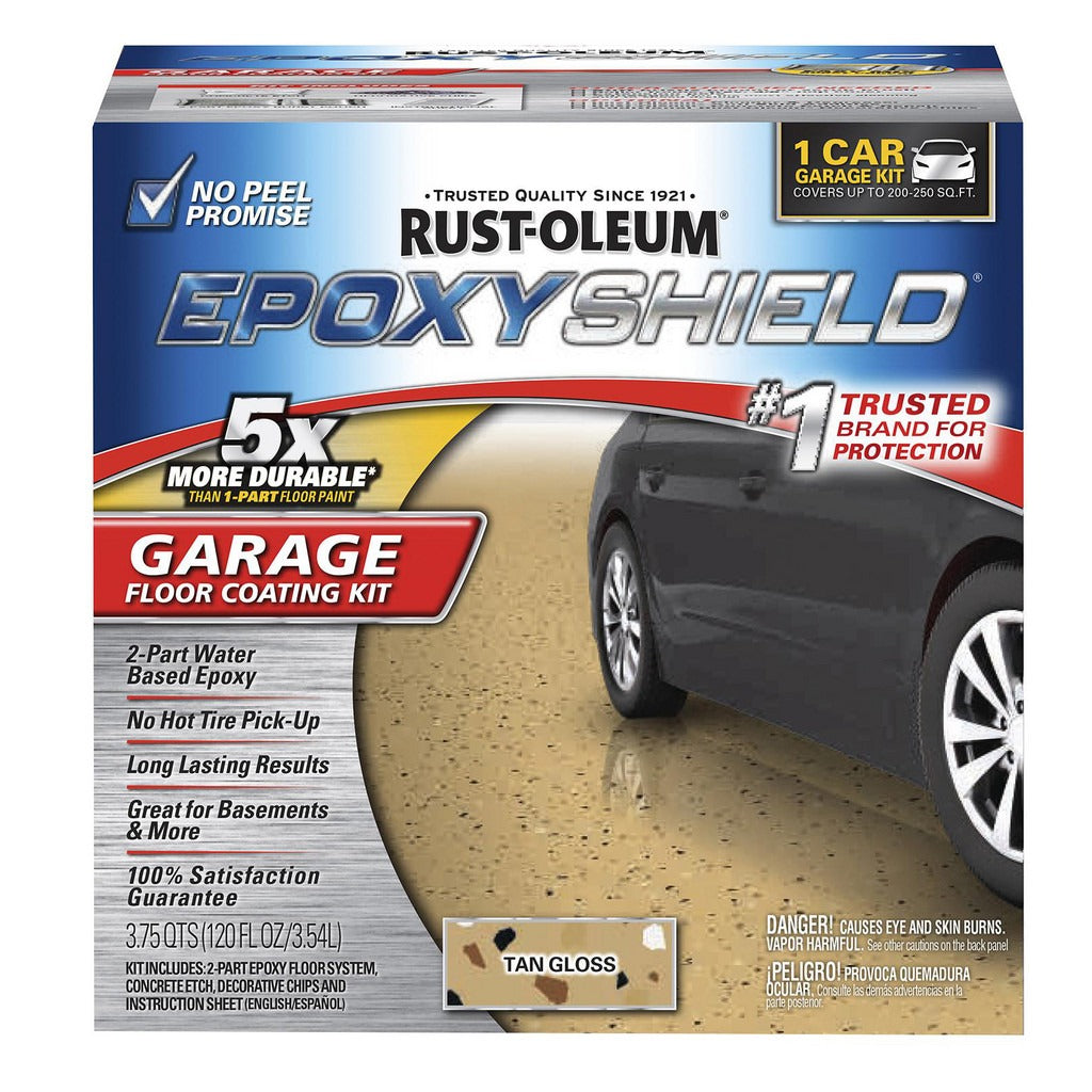 RUST-OLEUM Rust-oleum 251966 Epoxy Floor Coating Gloss Brown 30 Oz
