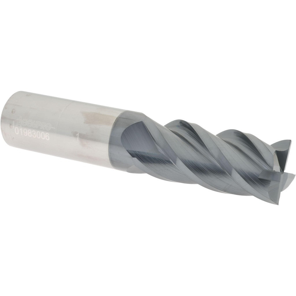 ACCUPRO Accupro 12182985 Square End Mill 1 in 4 Flute Carbide Altin