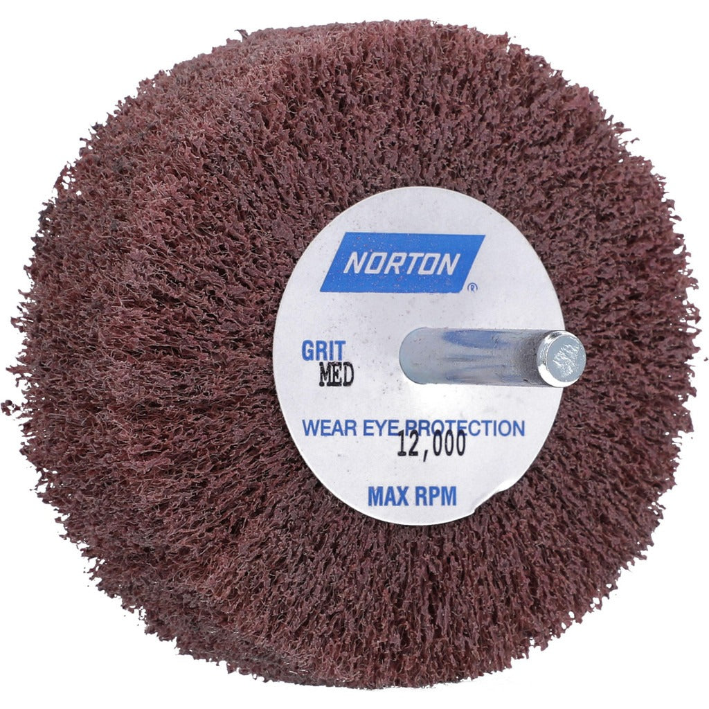 NORTON Norton 66261051718 Mounted Flap Wheel 3in Aluminum Oxide