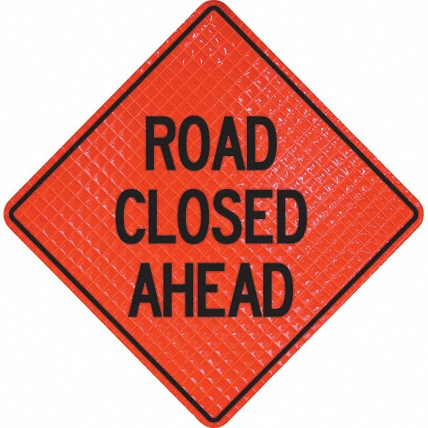 PRO-SAFE Pro-safe 07-800-3035-L Road Closed Ahead Triangle Sign