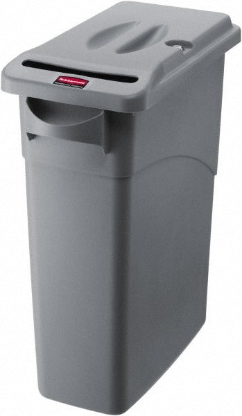 RUBBERMAID Rubbermaid FG9W2500LGRAY Decorative Trash Can 15-7/8 Gal