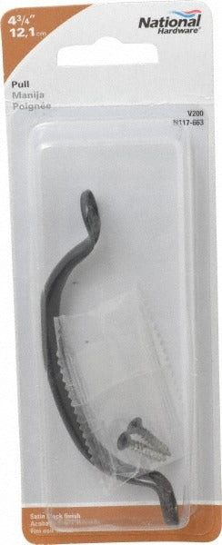 STANLEY National Hardware N117-663 Utility Pull Black Steel