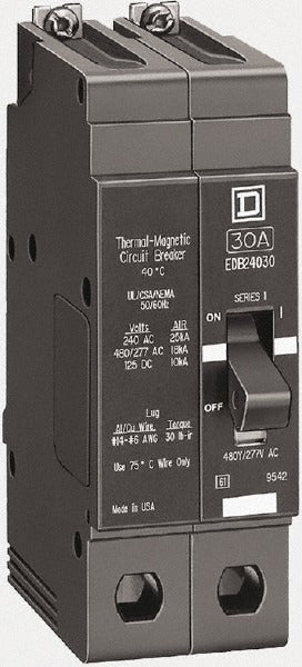 SCHNEIDER ELECTRIC Square D EGB24030 Circuit Breaker 30A 480V 2 Pole