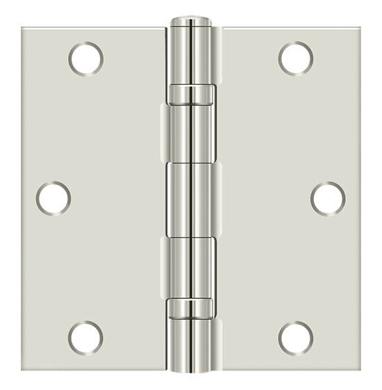 DELTANA Deltana S35BBU14-R Ball Bearing Hinge 3.5x3.5 in Bright Nickel