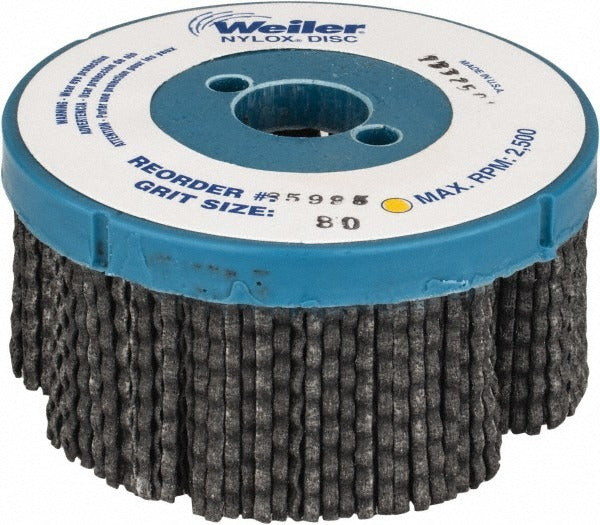 WEILER Weiler 85995 Silicon Carbide Disc Brush 4 in 80 Grit
