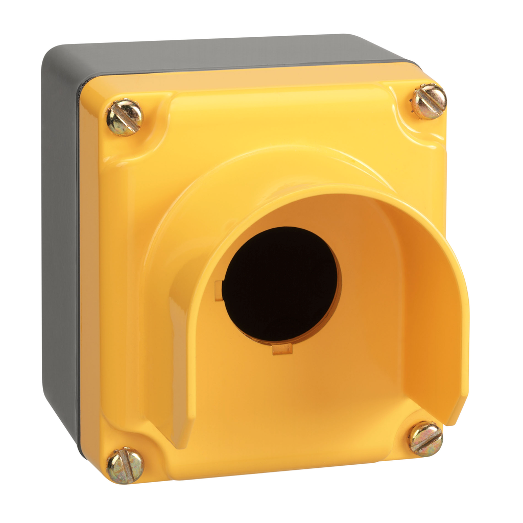 Square D 9001KYG1Y 3.53 x 4 x 3.53 Inch NEMA 1/3/4/13 1-Hole Push Button Control Station Enclosure