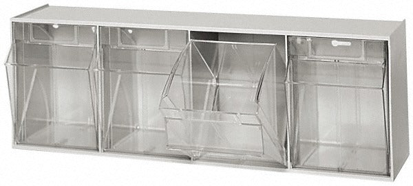 QUANTUM STORAGE SYSTEMS Quantum Storage QTB304GY Tip-out Bin Organizer 4-compartment