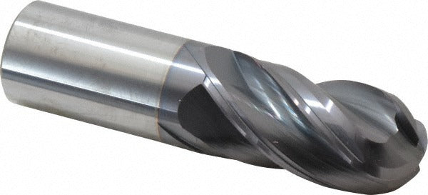 ACCUPRO Accupro 95168872 Ball End Mill 1 in 4 Flute Altin Solid Carbide