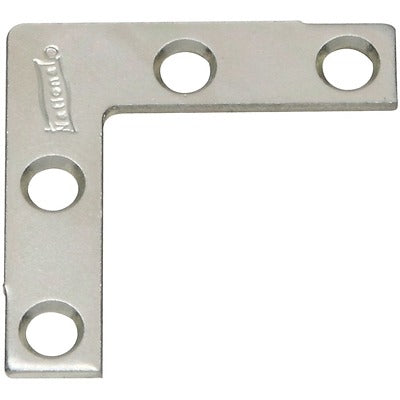 NATIONAL HARDWARE National Mfg N113-795 Flat Corner Iron 1.5in Zinc 4 Pack