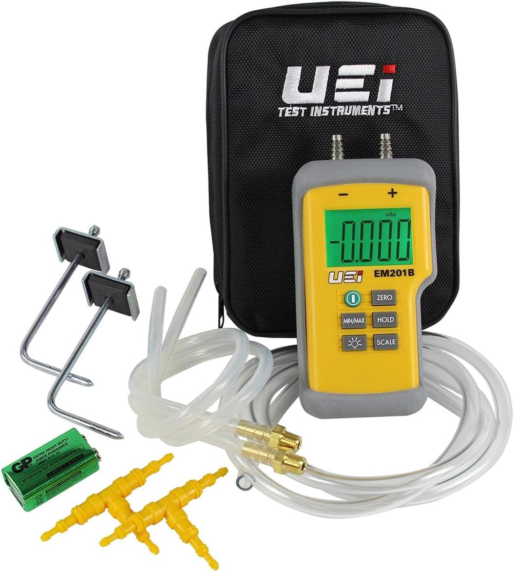 UEI TEST INSTRUMENTS Uei Test Instruments EM201SPKIT Static Pressure Kit Battery Powered (Kit)