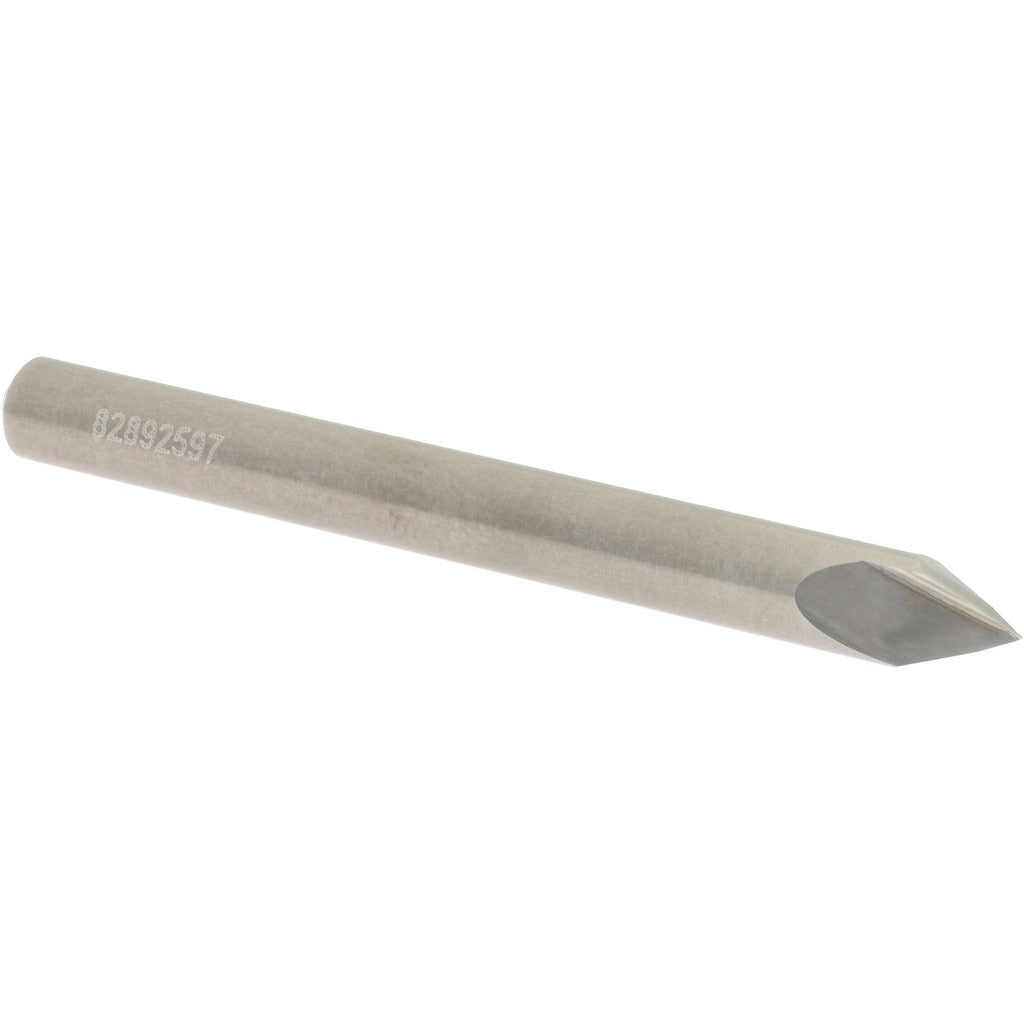 ACCUPRO Accupro 2500134 Chamfer Mill 3/16 in 2 Flute Solid Carbide