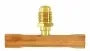 MALCO Malco CD8438 Access Tee 3/8 Inch Od Tube Brass Valve Core