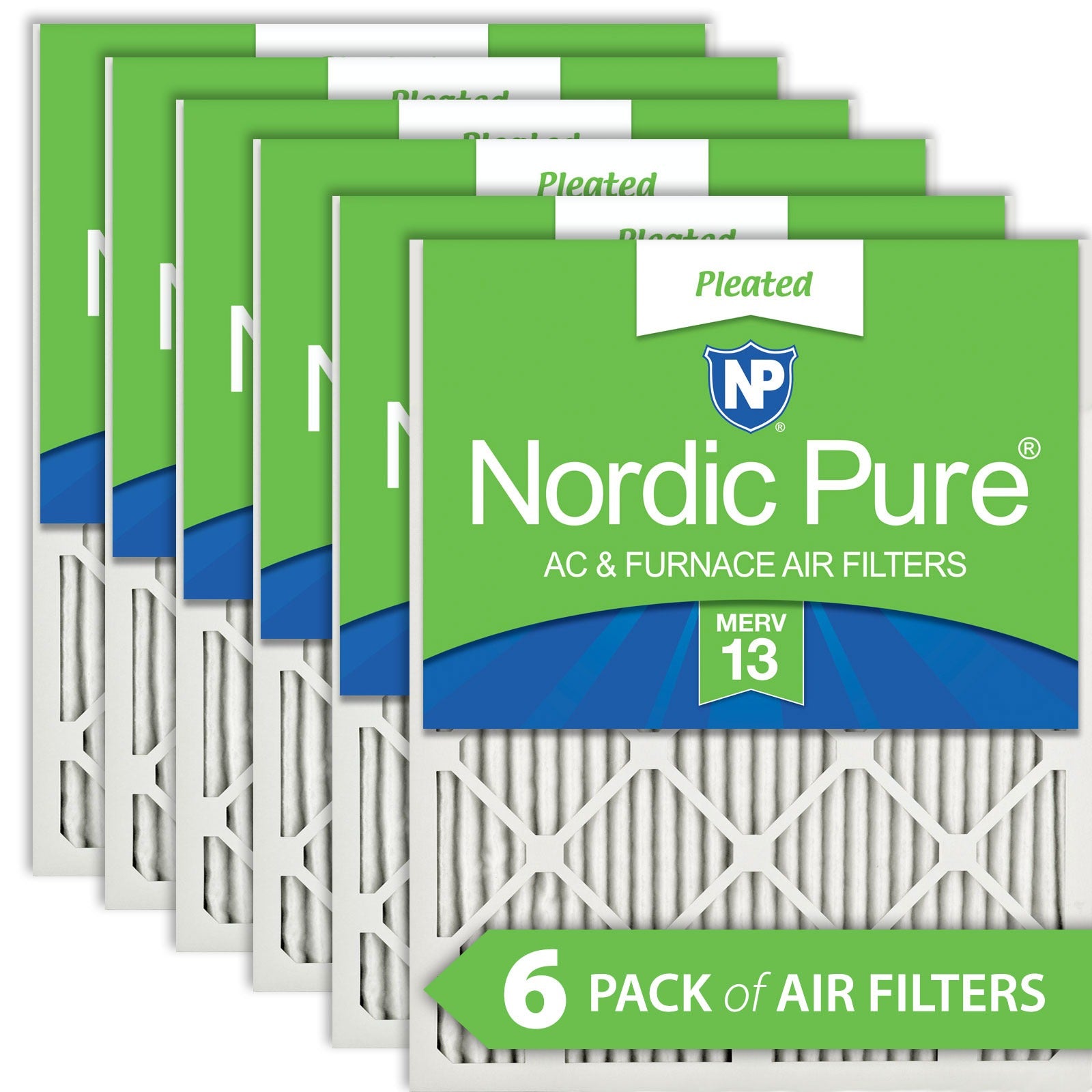 NORDIC PURE Nordic Pure 30x32x1ExactCustomM13-6 Merv 13 Filter 6pk