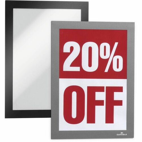 DURABLE Durable Office Products DBL491323 Sign Frame 5.5x8.5 Silver 2pk