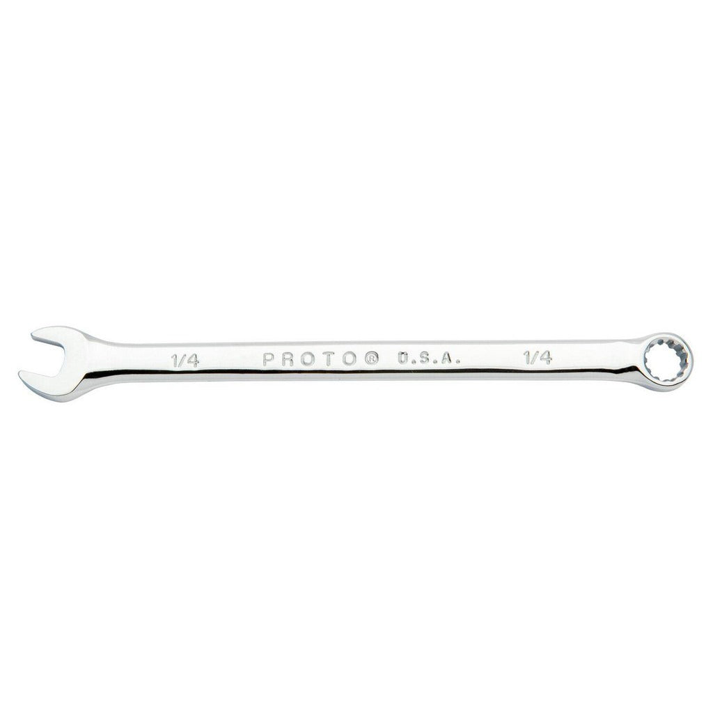 PROTO Proto J1208SPL Combination Wrench 1/4 Inch 15 Deg Offset
