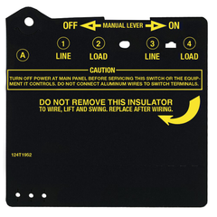 Intermatic 124T1952 Insulator for Double Pole Time Switches