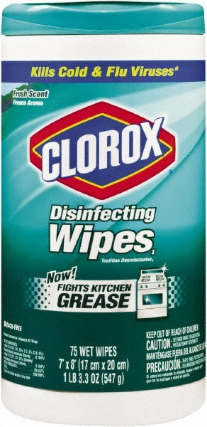 CLOROX Clorox CLO01656 Disinfecting Wipes 75 Sheets 6 Pack