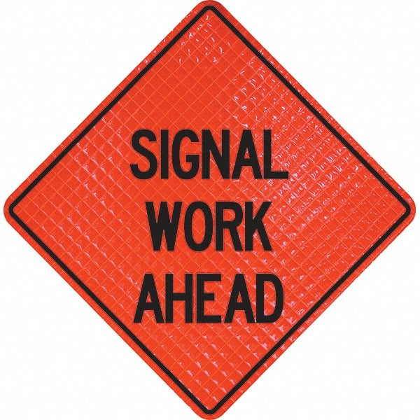 PRO-SAFE Pro-safe 07-800-3120-L Signal Work Ahead Triangle Sign