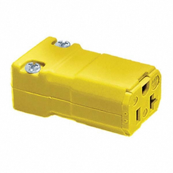 HUBBELL Hubbell HBL5369VY Straight Blade Connector 20A 125V Nema 5-20R