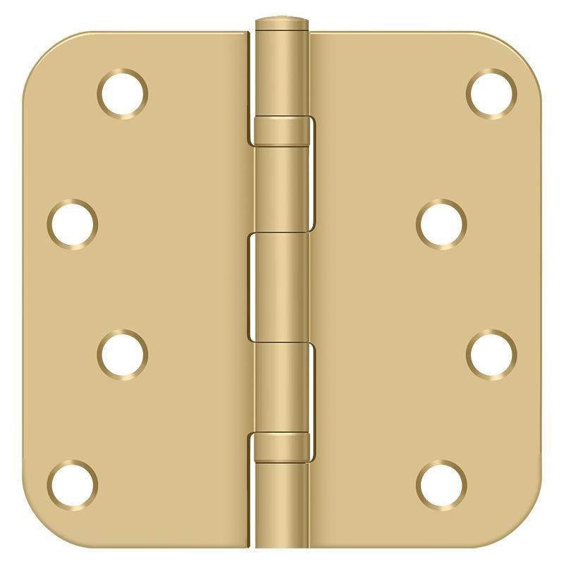 DELTANA Deltana S44R5BB4 Ball Bearing Radius Hinge Satin Brass