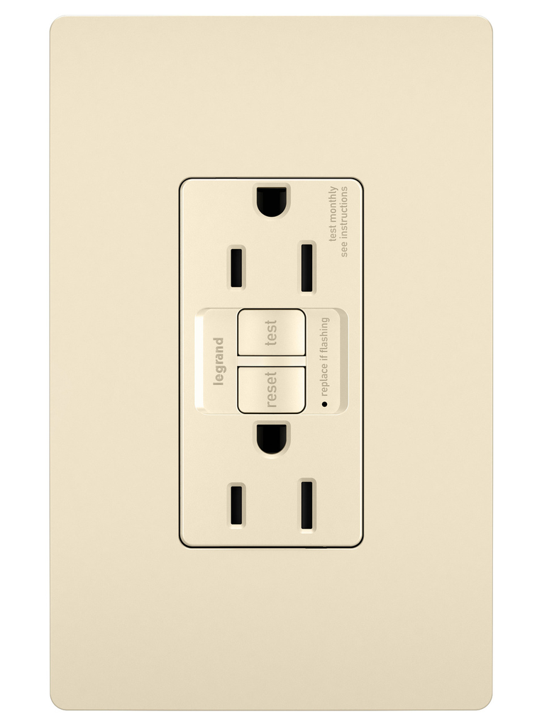 Pass & Seymour 1597-TRLA Duplex With LED Indicator Light Type High Impact Resistant