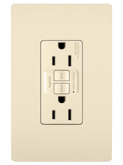 Pass & Seymour 1597-TRLA Duplex With LED Indicator Light Type High Impact Resistant