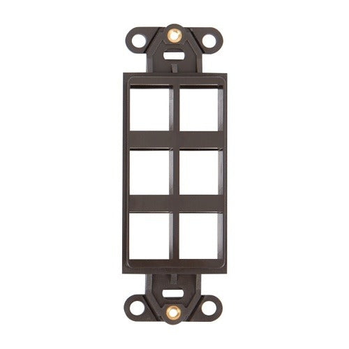 WIREPATH Wirepath WP-DEC-STRAP-6-BR 6-port Decorator Strap Brown