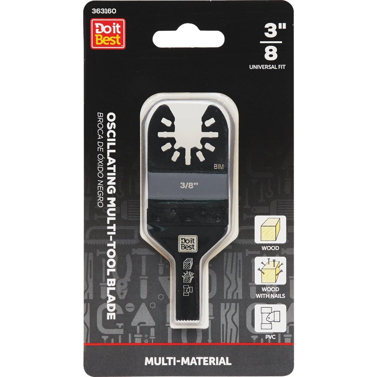 BSC PREFERRED Bsc Preferred QJDIB-OS-001 Oscillating Blade 3/8 in