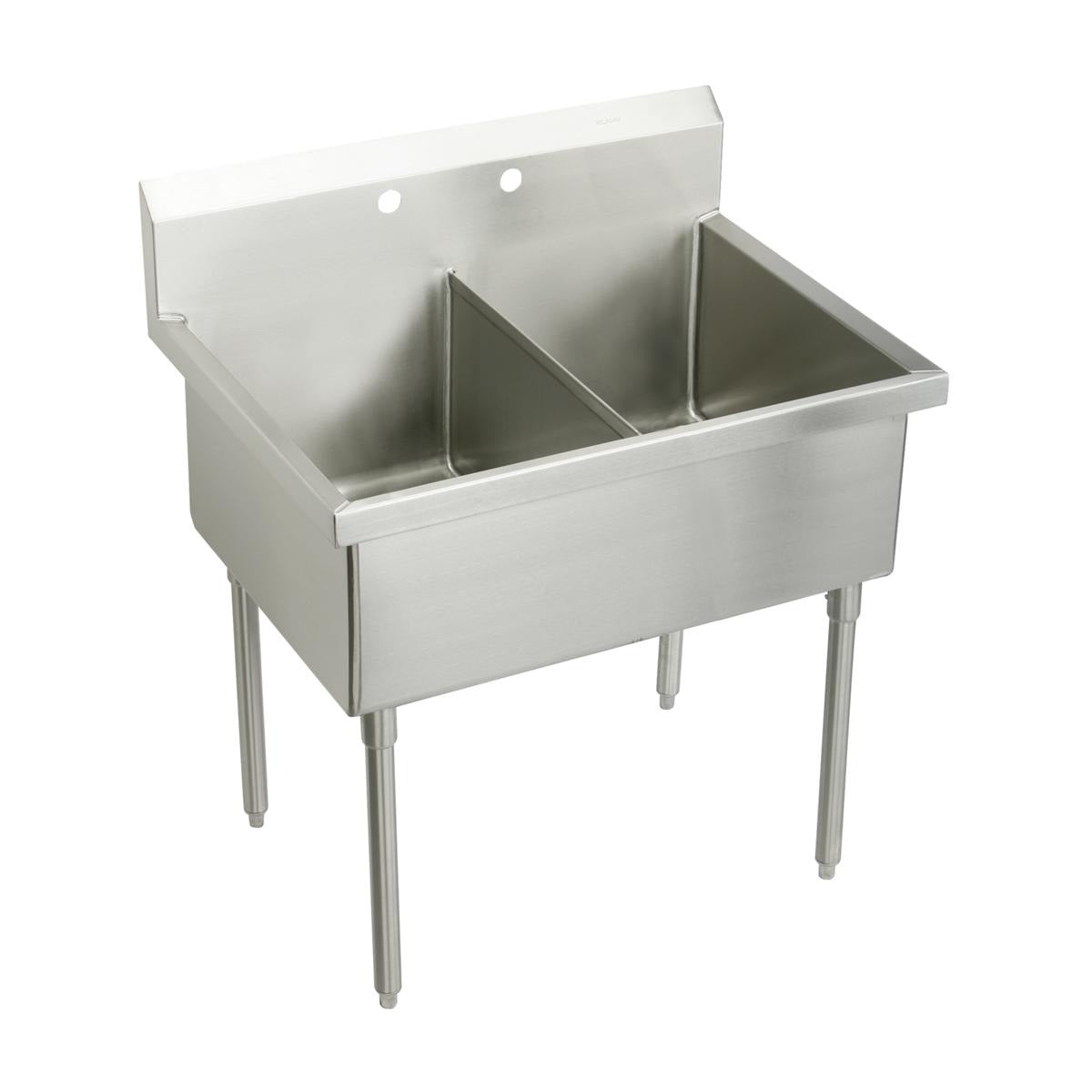 ELKAY Elkay WNSF82480 Double Compartment Scullery Sink 14G Ss
