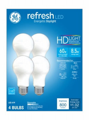 GE G E Lighting 93129425 Led A19 Bulb 8.5W 5000K 4 Pack