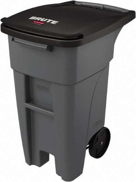 RUBBERMAID Rubbermaid 1971941 Rollout Trash Can 32 Gal Gray