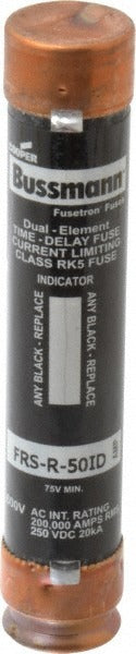 EATON Cooper Bussmann FRS-R-50ID RK5 Time Delay Fuse 50A