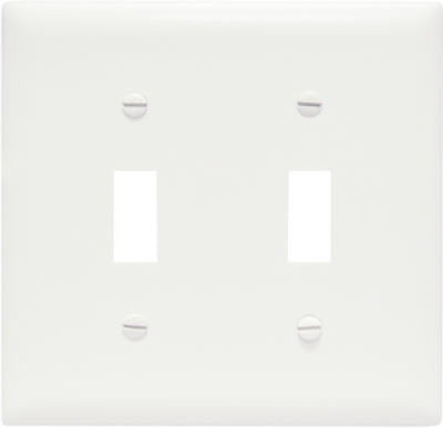 LEGRAND Pass Seymour TP2WCC30 2-gang Toggle Nylon Wall Plate 30-pack