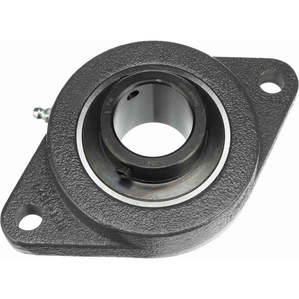 BROWNING Browning 767845 2-bolt Flange Bearing 1.5 in Id Cast Iron