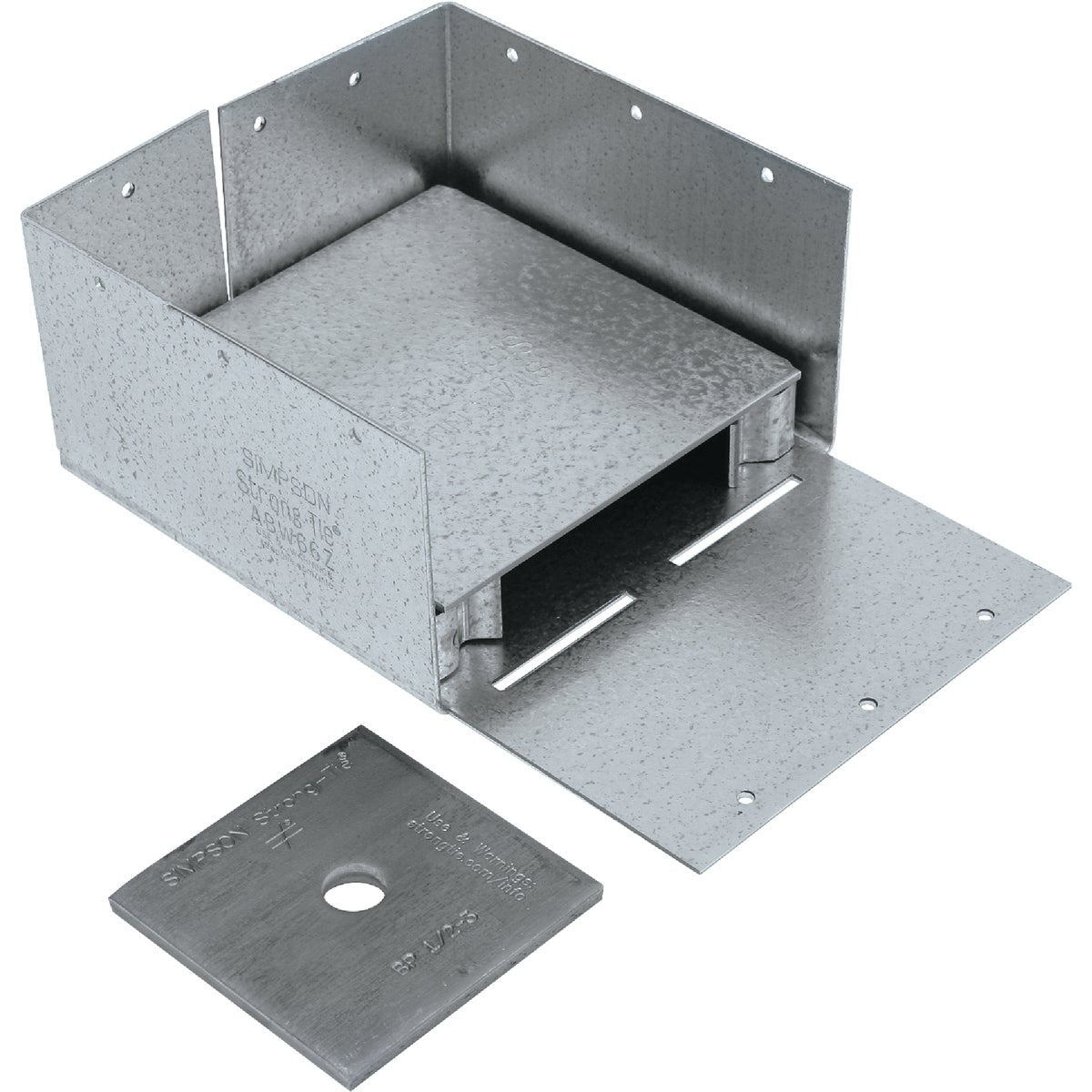 SIMPSON STRONG-TIE Simpson Strong-tie ABW66Z Zmax Adjustable Post Base 6x6