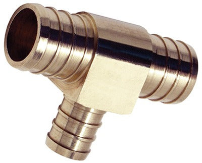 SHARKBITE Sharkbite UC412LFA Brass Barb Tee 3/4x3/4x1/2 Pex