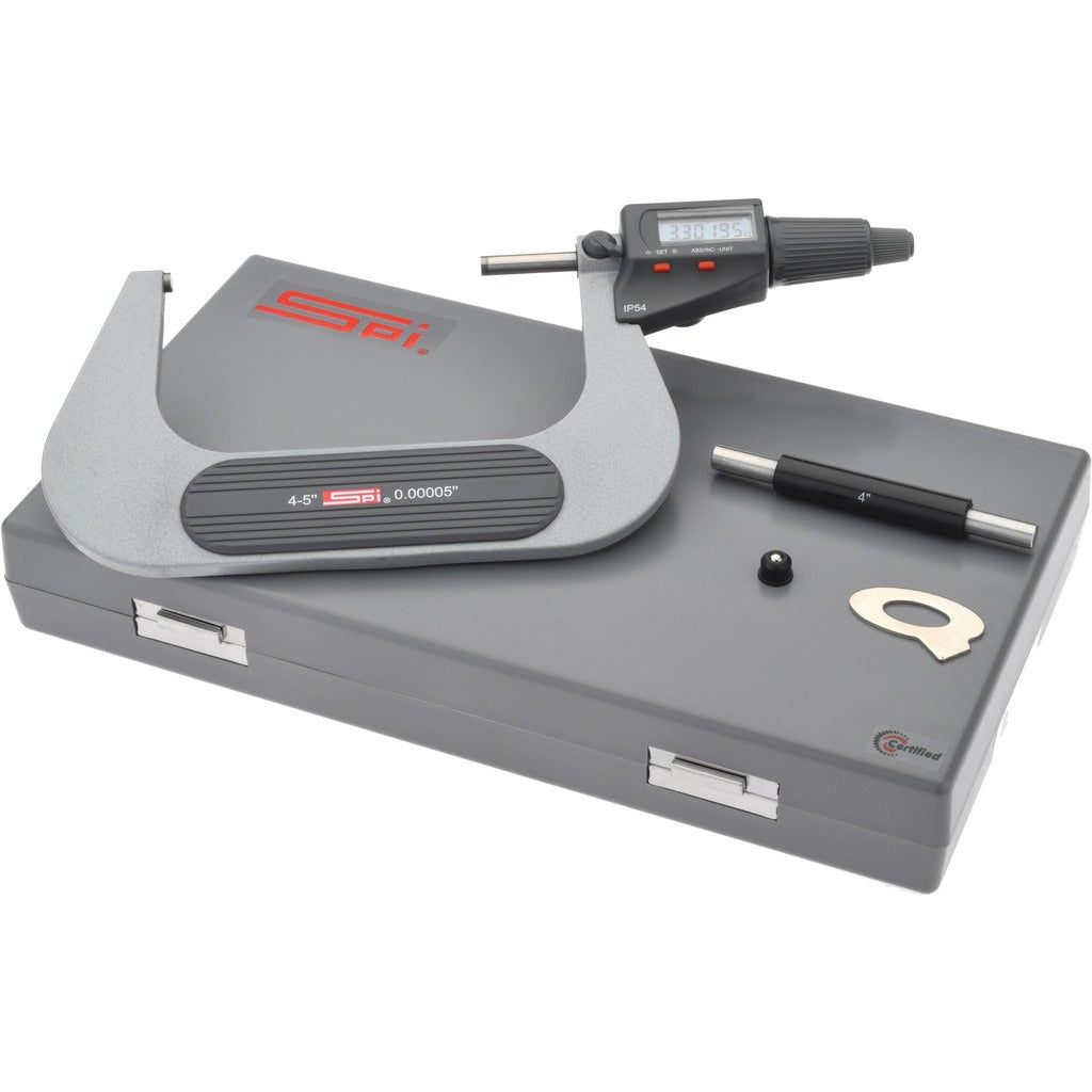 SPIROTHERM Spi MS170227015 Electronic Outside Micrometer 5 in IP54